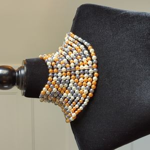 Beaded choker necklace, Brand New